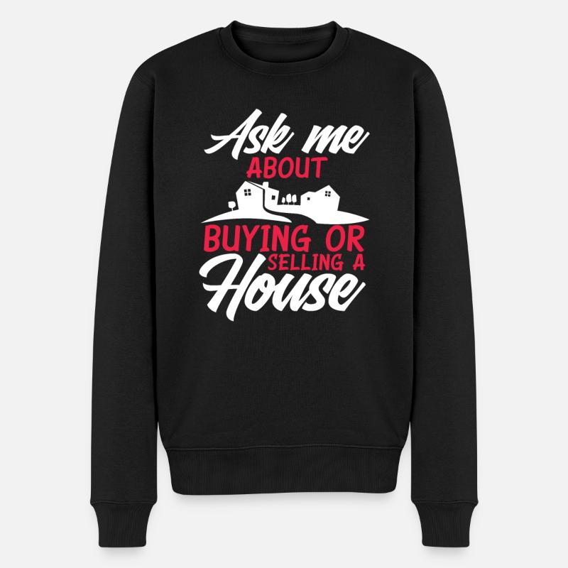 Agent immobilier - Pull Premium bio Homme - noir