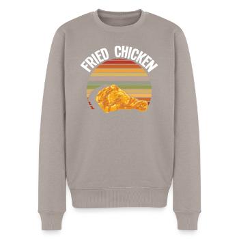 Fried Chicken Retro - Men's Premium Organic Jumper - taupe - Front - Nico (187cm)