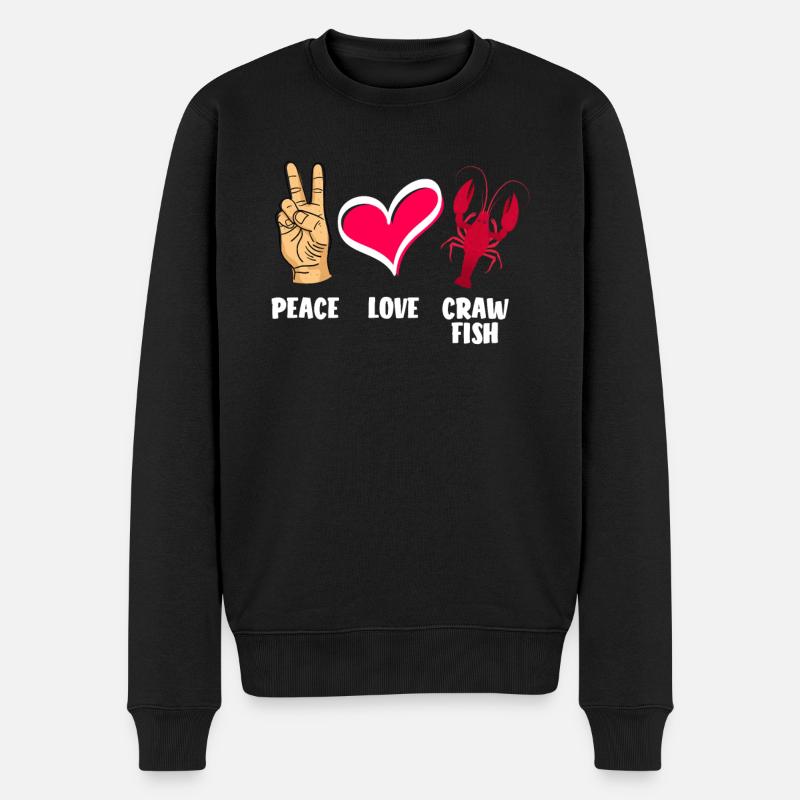 Homards Paix Amour - Pull Premium bio Homme - noir