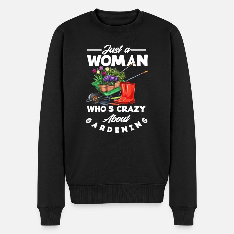 Jardin Mme Jardinière - Pull Premium bio Homme - noir