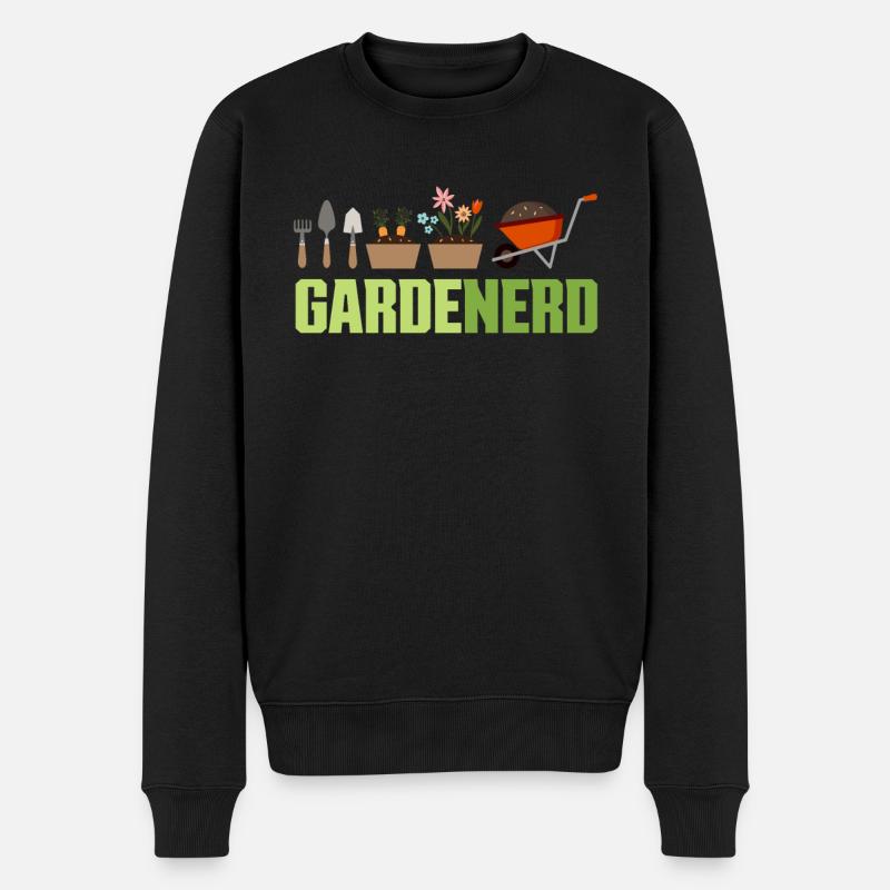 Nerd de jardin - Pull Premium bio Homme - noir