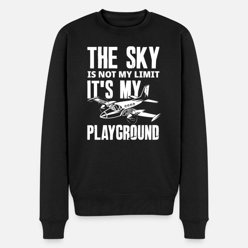Profession de pilote Hobby pilote volant en disant cadeau - Pull Premium bio Homme - noir