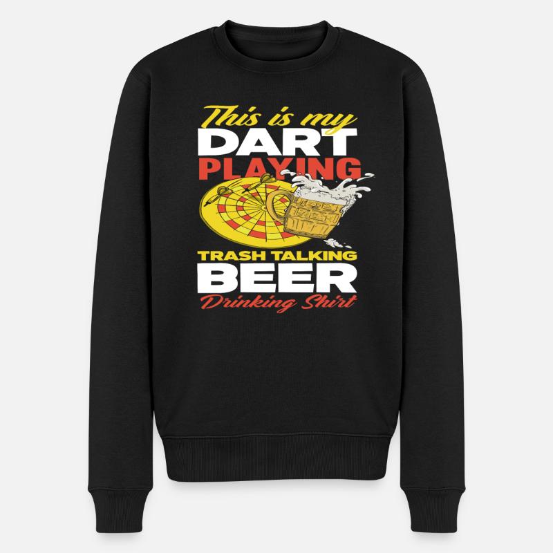 Dart Bière Sport Hobby - Pull Premium bio Homme - noir