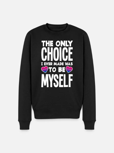 Bisexuell Selbstsein Regenbogen - Männer Premium Bio Pullover - Schwarz