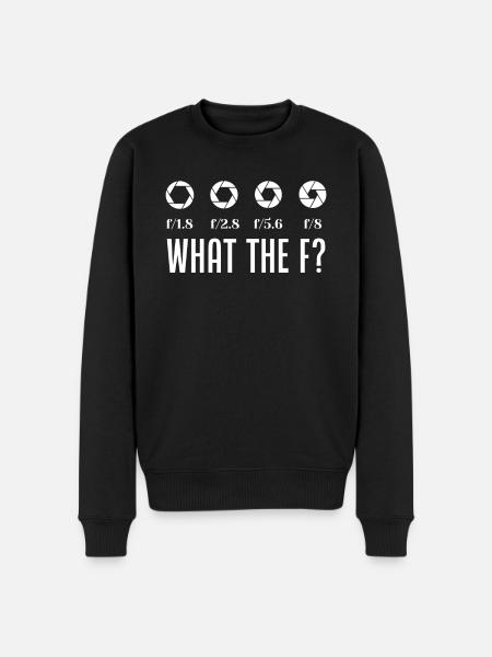 Photograph F - Männer Premium Bio Pullover - Schwarz