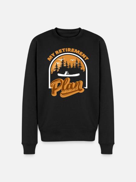 My Canoe Retirement Plan - Men's Premium Organic Jumper - black
