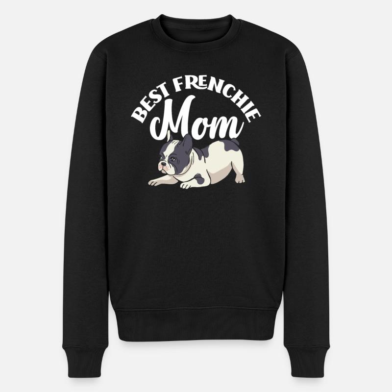 Maman bouledogue français - Pull Premium bio Homme - noir