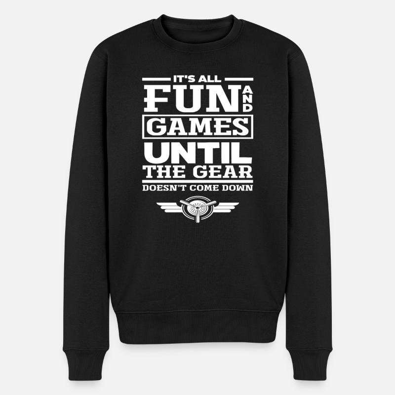 Pilote Disant Pilote Cadeau - Pull Premium bio Homme - noir