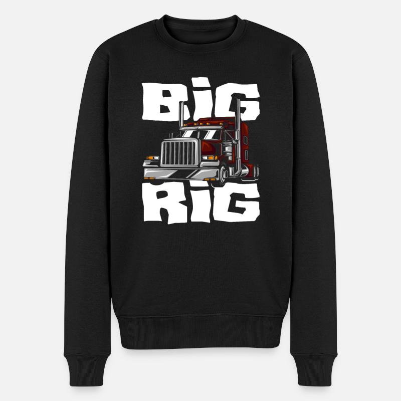 Chauffeur de camion Camion - Pull Premium bio Homme - noir