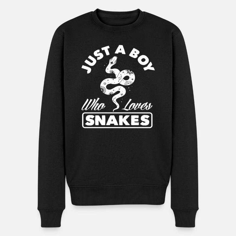 Garçon serpent - Pull Premium bio Homme - noir