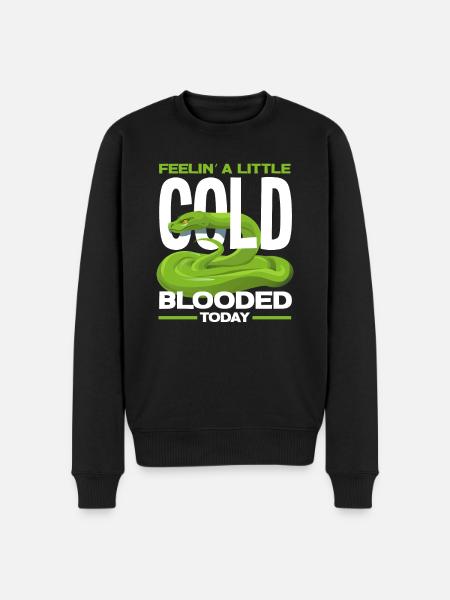 Snake Cold Blood - Men's Premium Organic Jumper - black