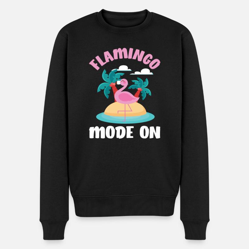 Flamingo Fabuleux - Pull Premium bio Homme - noir