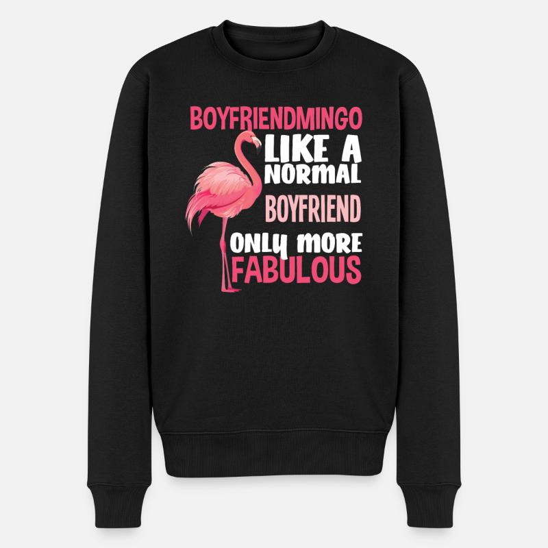 Flamingo Friend Fabuleux - Pull Premium bio Homme - noir