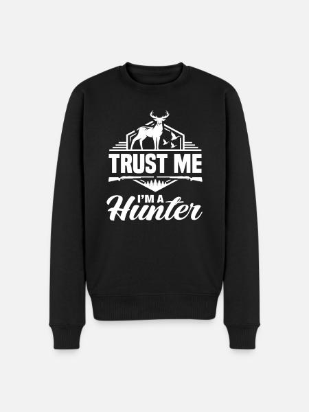 Croyez-moi, je suis un chasseur - Pull Premium bio Homme - noir