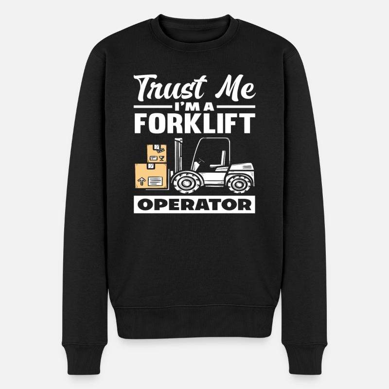 Croyez-moi, je suis cariste - Pull Premium bio Homme - noir