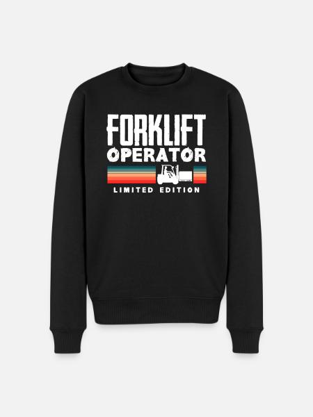Forklift Driver Limited Edition - Men's Premium Organic Jumper - black