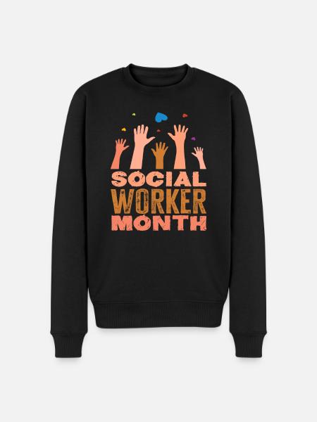 Social Work Month Appreciation - Men's Premium Organic Jumper - black