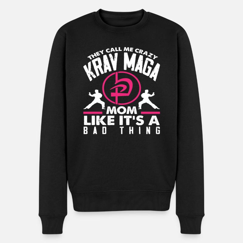 Krav Maga Maman Maman - Pull Premium bio Homme - noir