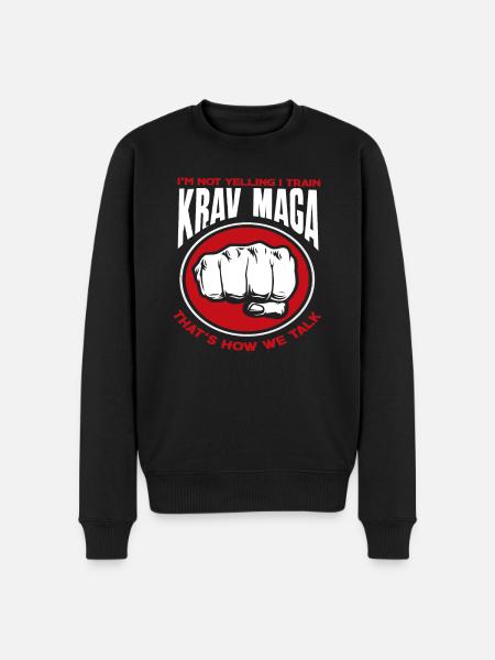 Krav Maga Language Defense - Men's Premium Organic Jumper - black