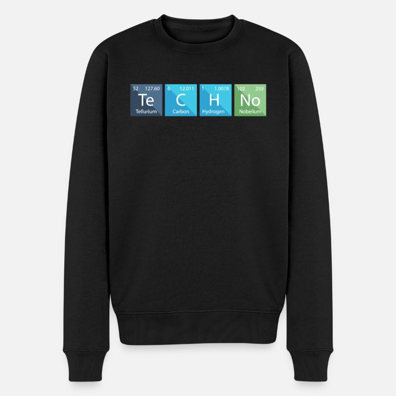 Techno Lover Tableau périodique Chimie - Pull Premium bio Homme - noir