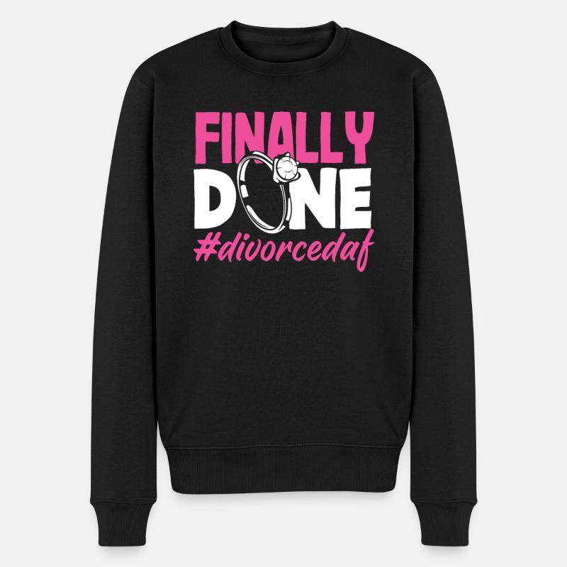 Finalement divorcé - Pull Premium bio Homme - noir