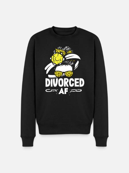 Divorced Bold Statement Scheidung - Männer Premium Bio Pullover - Schwarz