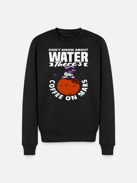 Coffee Lover Mars Discovery Adventure - Men's Premium Organic Jumper - black