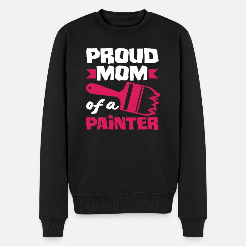 Fière maman d’un peintre - Pull Premium bio Homme - noir