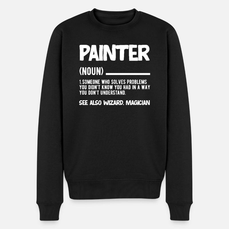 Painter: Wizard and Magician Definition - Men's Premium Organic Jumper - black