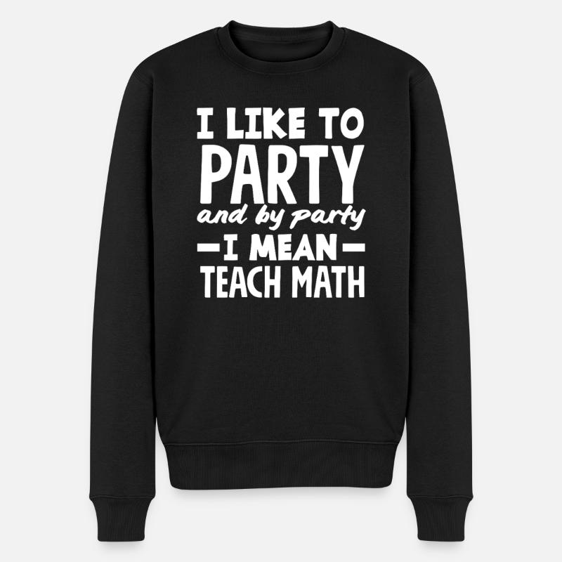Math Teacher Math Gift - Men's Premium Organic Jumper - black