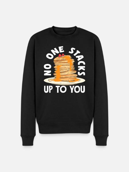 Pancakes Nobody Stacks Higher - Men's Premium Organic Jumper - black