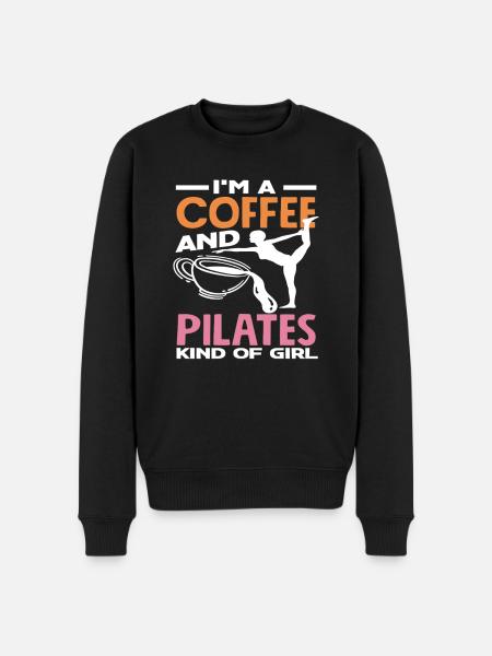 Pilates and coffee lover - Men's Premium Organic Jumper - black