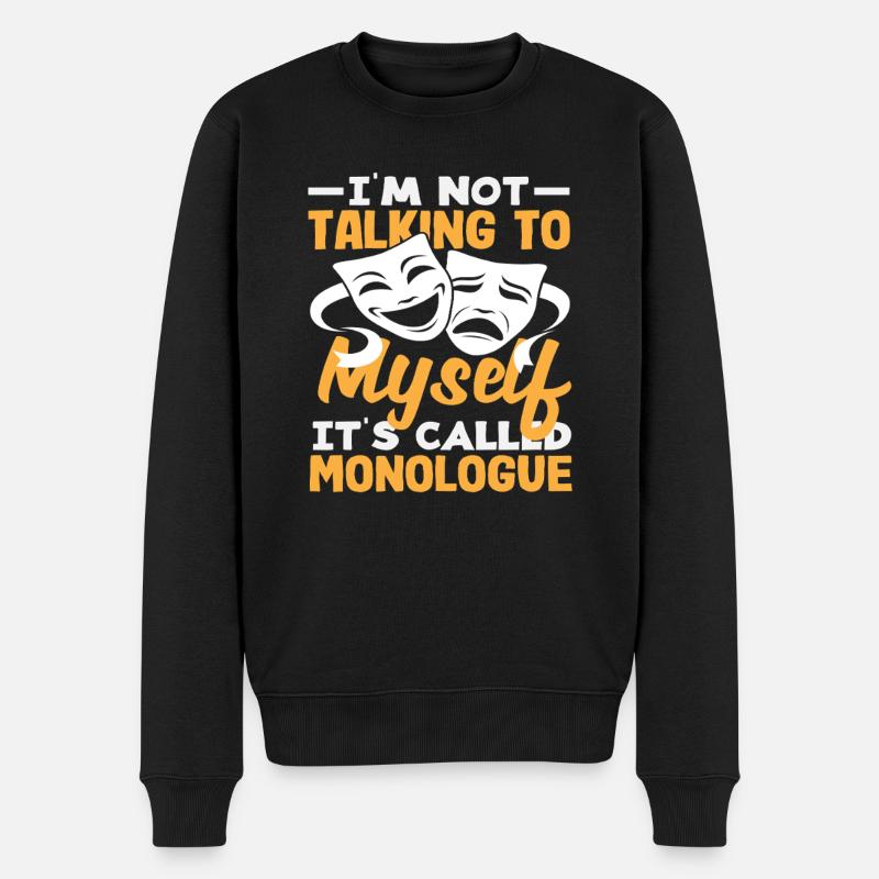Amateur de musique Monologue parlant - Pull Premium bio Homme - noir