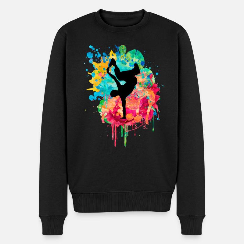 Breakdance Bboy Bgirl HipHop - Pull Premium bio Homme - noir