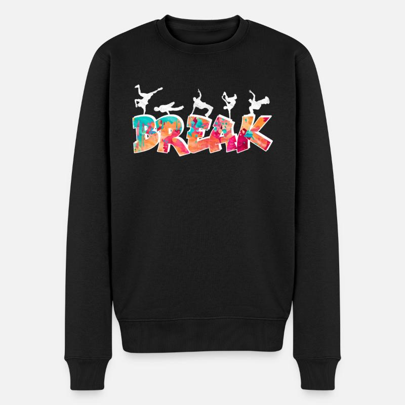 Breakdance Bboy Bgirl HipHop - Pull Premium bio Homme - noir
