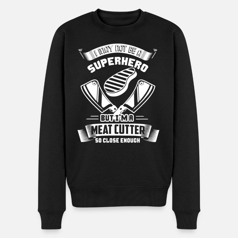 Coupe-viande Je suis un coupe-viande - Pull Premium bio Homme - noir