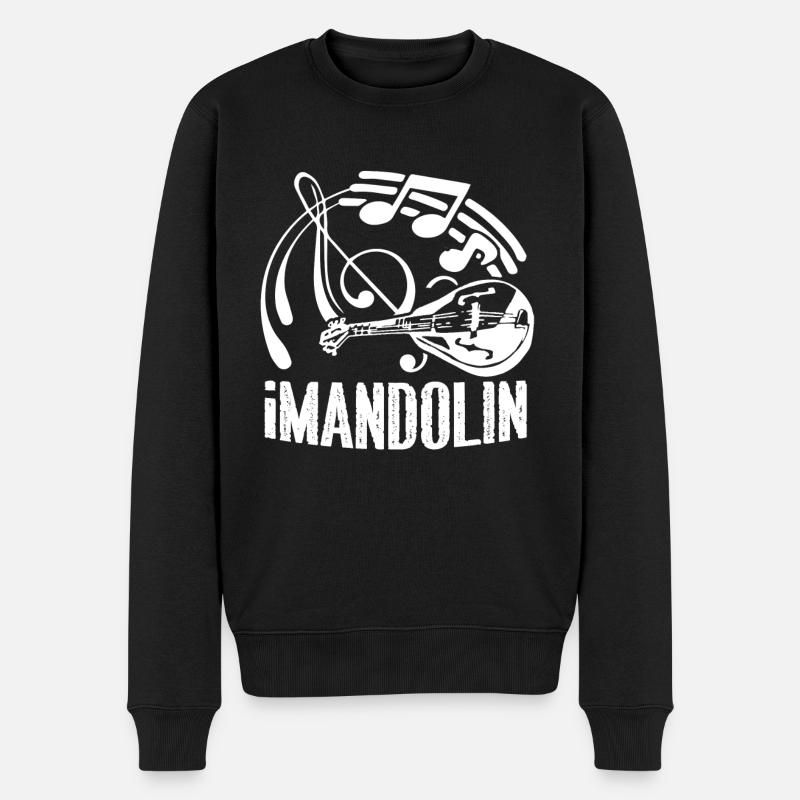 Mandoline Mandoline drôle - Pull Premium bio Homme - noir