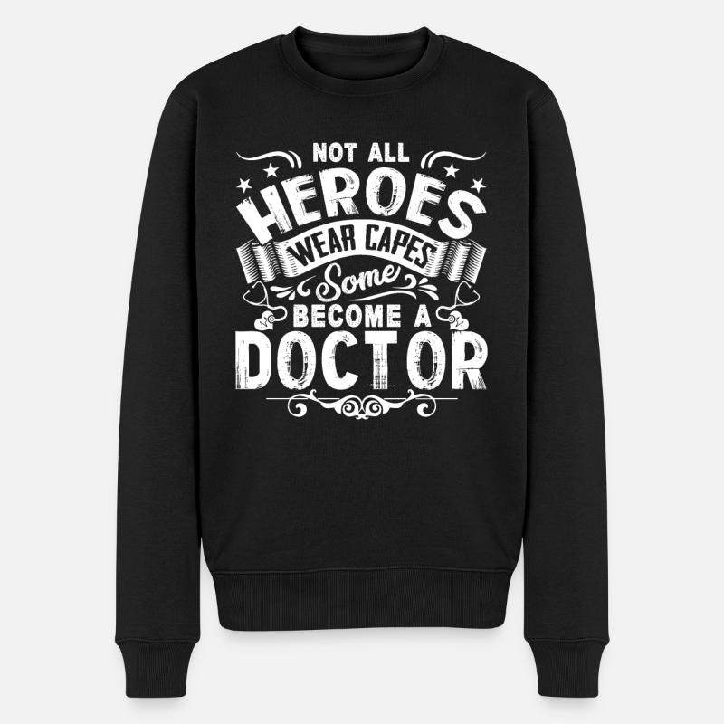 Doktor Held - Männer Premium Bio Pullover - Schwarz