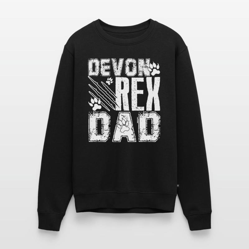 Chat Devon Rex Papa Devon Rex Pull Premium bio Homme