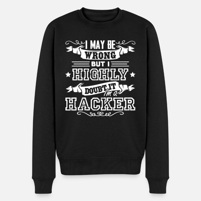 Hacker I'm A Hacker - Men's Premium Organic Jumper - black