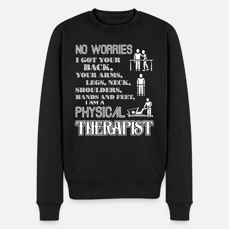 Physiotherapeut Stolzer Physiotherapeut - Männer Premium Bio Pullover - Schwarz
