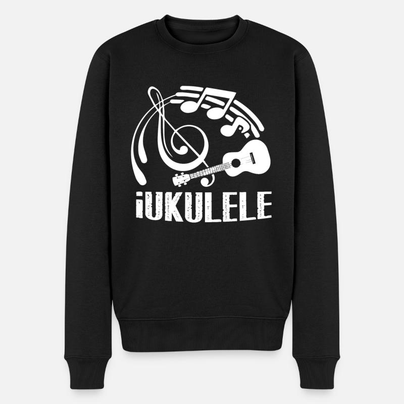 Ukulélé Funny Ukulele - Pull Premium bio Homme - noir