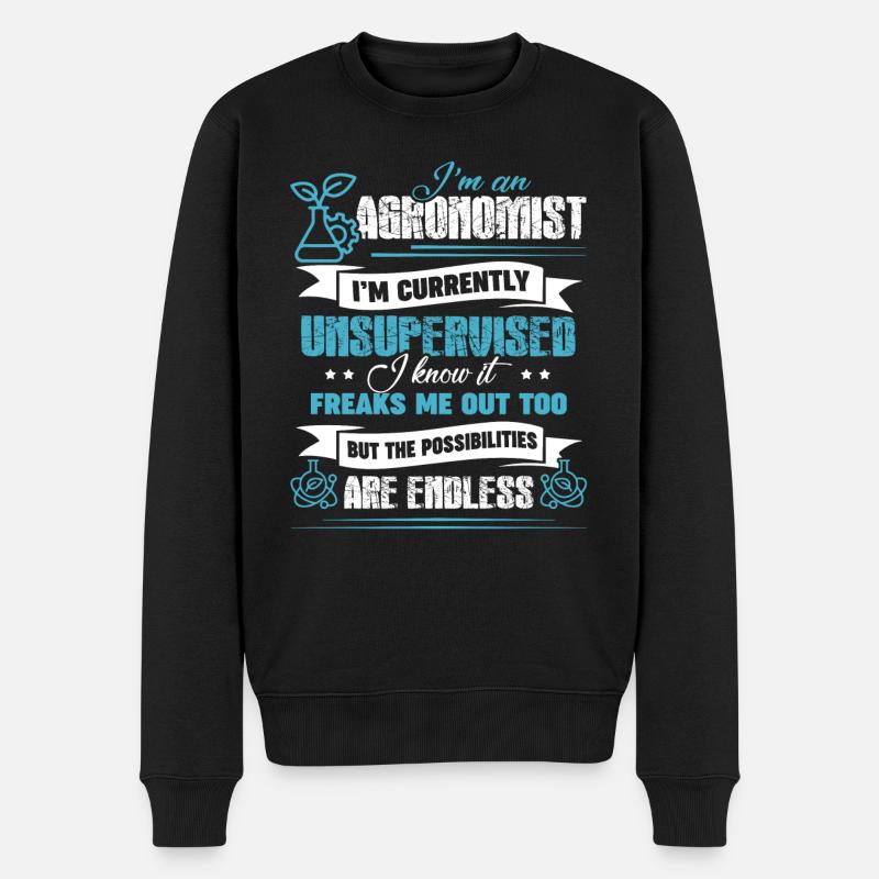 Agronome Je suis agronome - Pull Premium bio Homme - noir