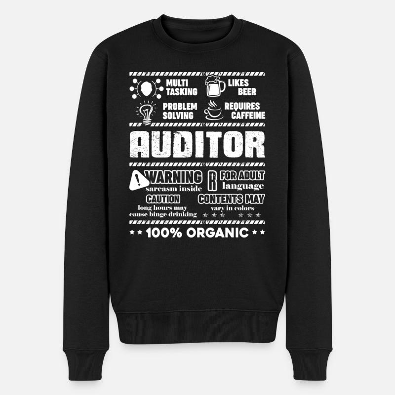 Auditeur multitâche - Pull Premium bio Homme - noir