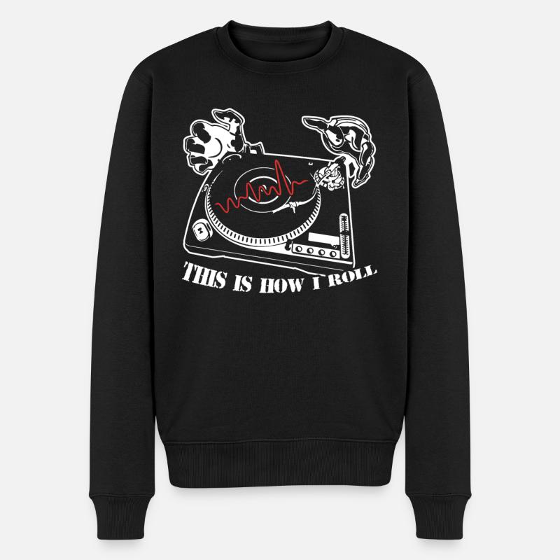 DJ c'est comme ça que DJ Roll - Pull Premium bio Homme - noir