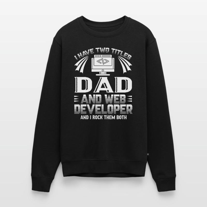 Web Developer Web Developer Dad Men's Premium Organic Jumper