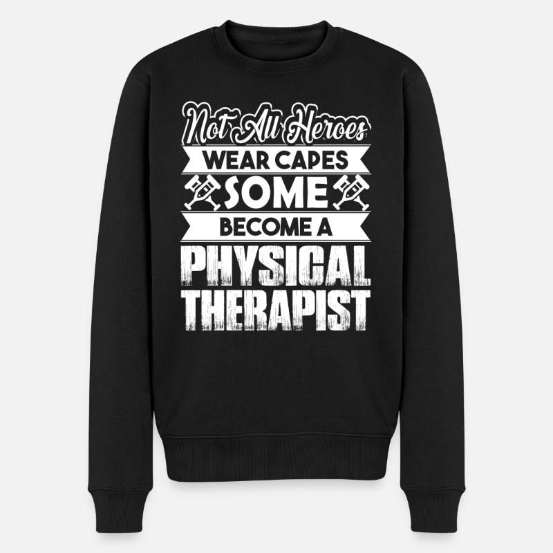 Le kinésithérapeute devient kinésithérapeute - Pull Premium bio Homme - noir