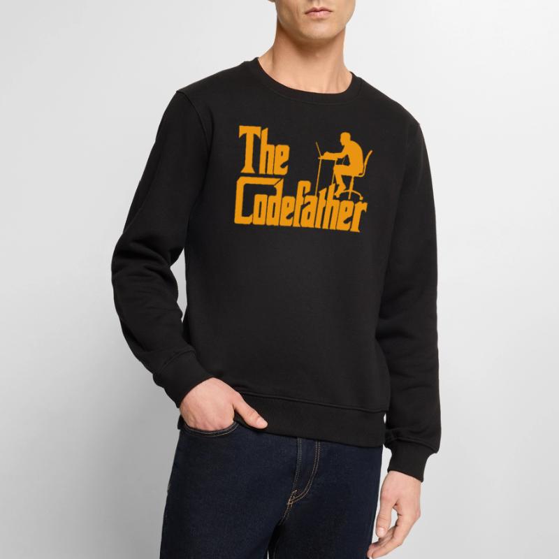 Developer Fun Saying The Codefather Coder Men's Premium Organic Jumper