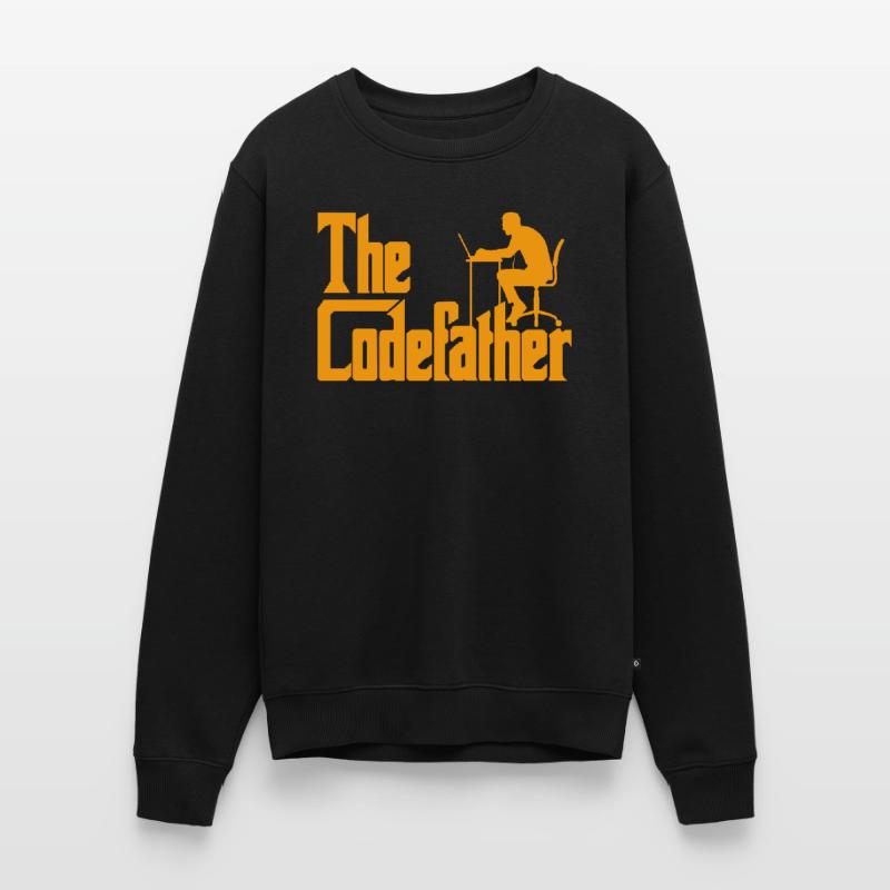 Developer Fun Saying The Codefather Coder Men's Premium Organic Jumper
