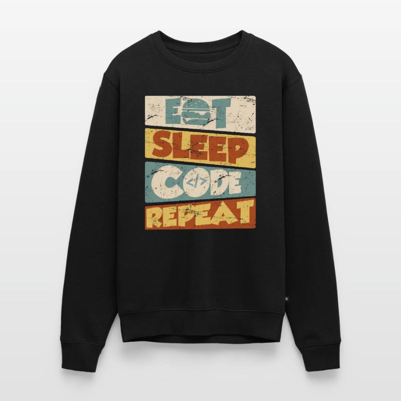 Programmeur développeur IT Spruch Eat Sleep Code Pull Premium bio Homme
